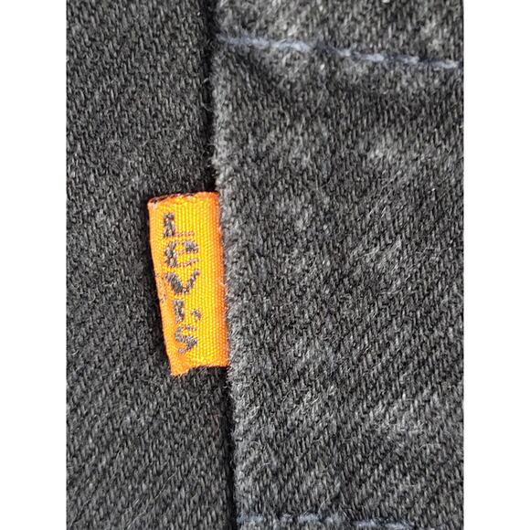 Vintage 90s Levi's 550 Orange Tab Black Relaxed Fit Jeans Men's Sz 36 X 34 - Picture 7 of 10